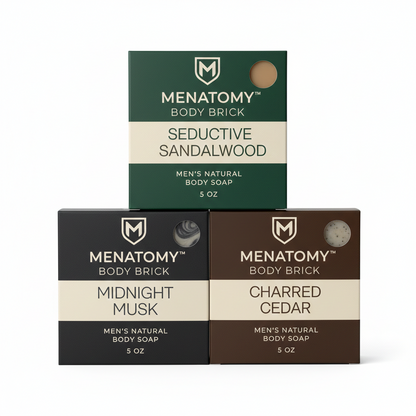 Menatomy Variety 3-Pack: Seductive Sandalwood, Charred Cedar, Midnight Musk